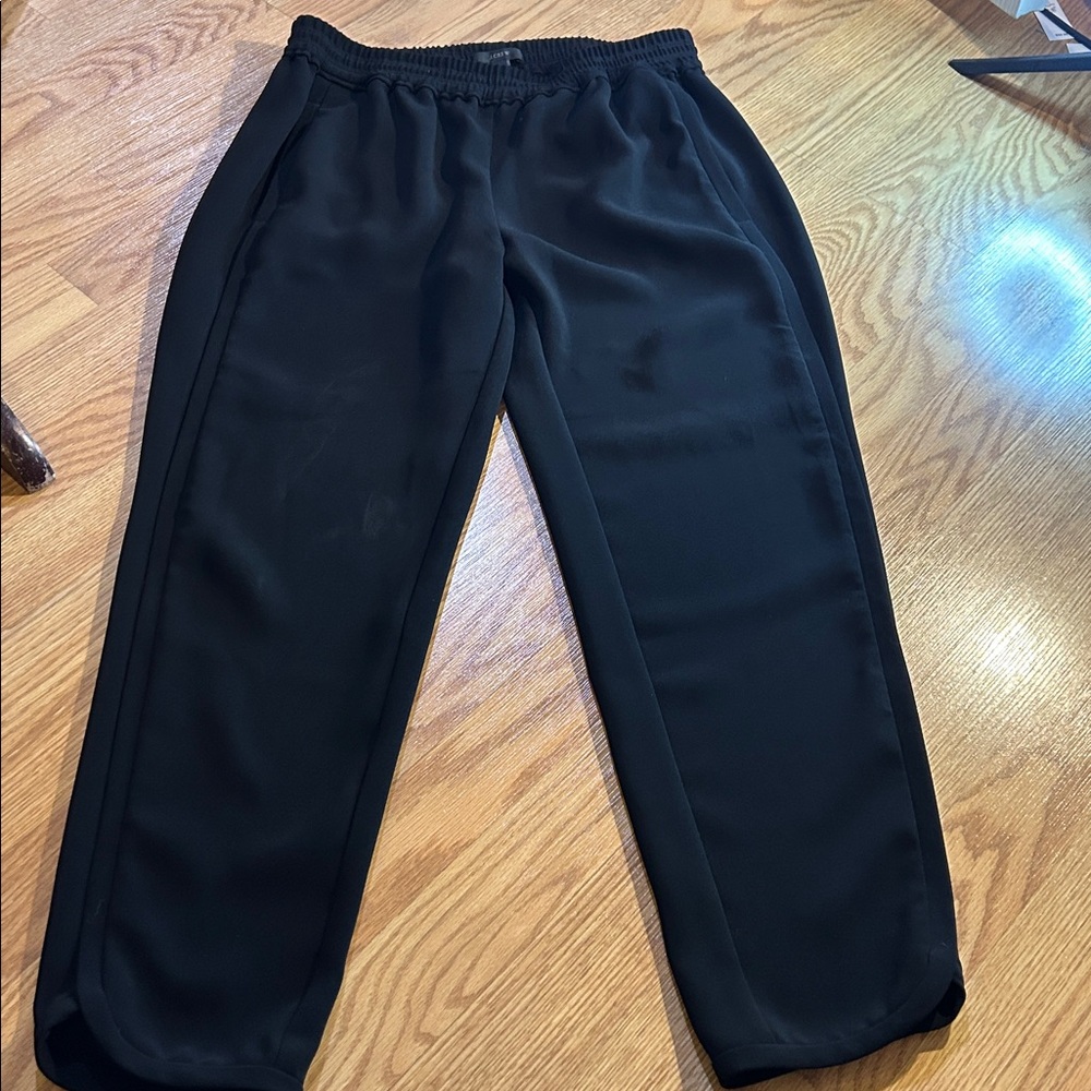 J. Crew Black Elastic Waist Pants